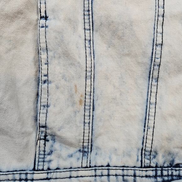 Sleeping with Sirens Denim Vest Adult 2XL Acid Wash Rock Band - Picture 6 of 11